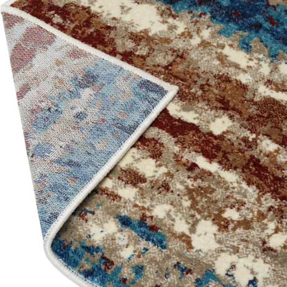 Luxe Weavers 7501 Modern Abstract Area Rug, Passion - Picture 2 of 6